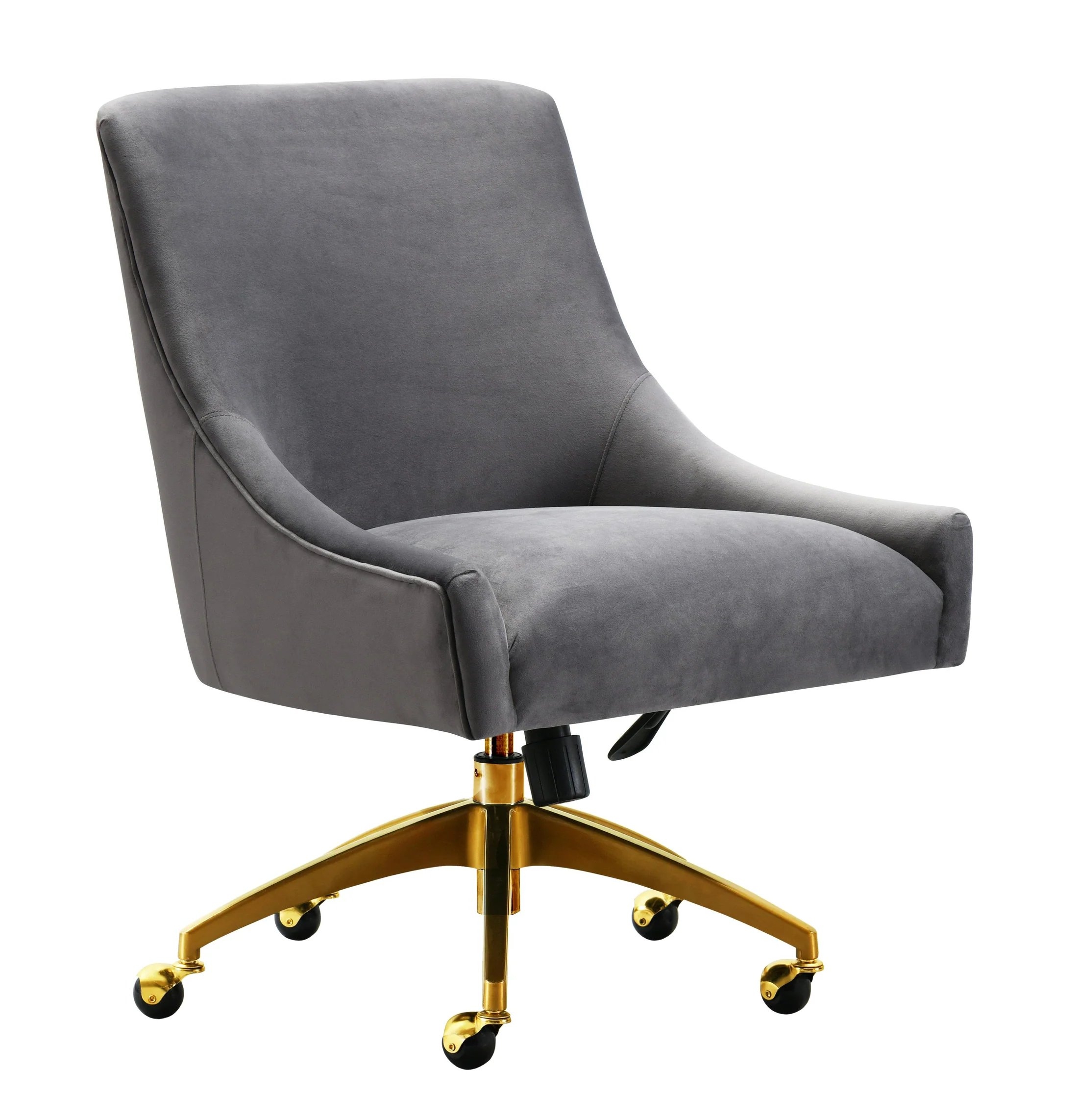 Skyler Velvet Office Swivel Chair - Image 5