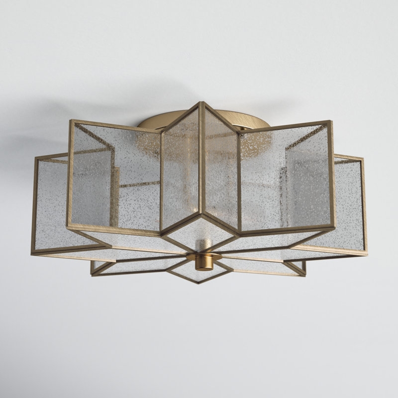 2 - Light 16" Unique/Statement Star Flush Mount - Image 0