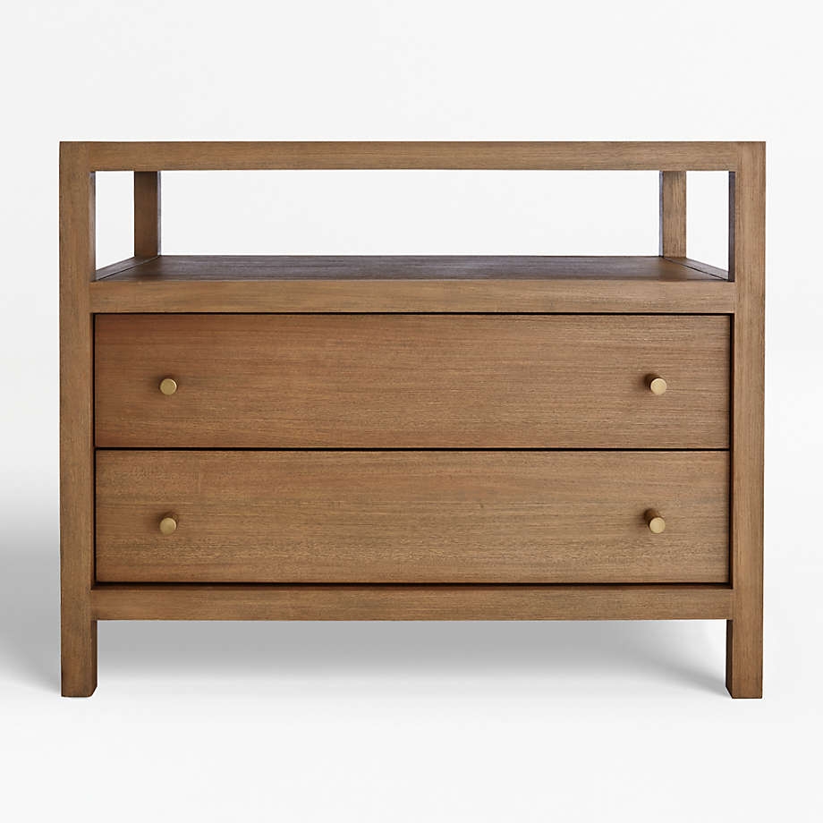 Keane Solid Wood Nightstand with Power Outlet - Image 0