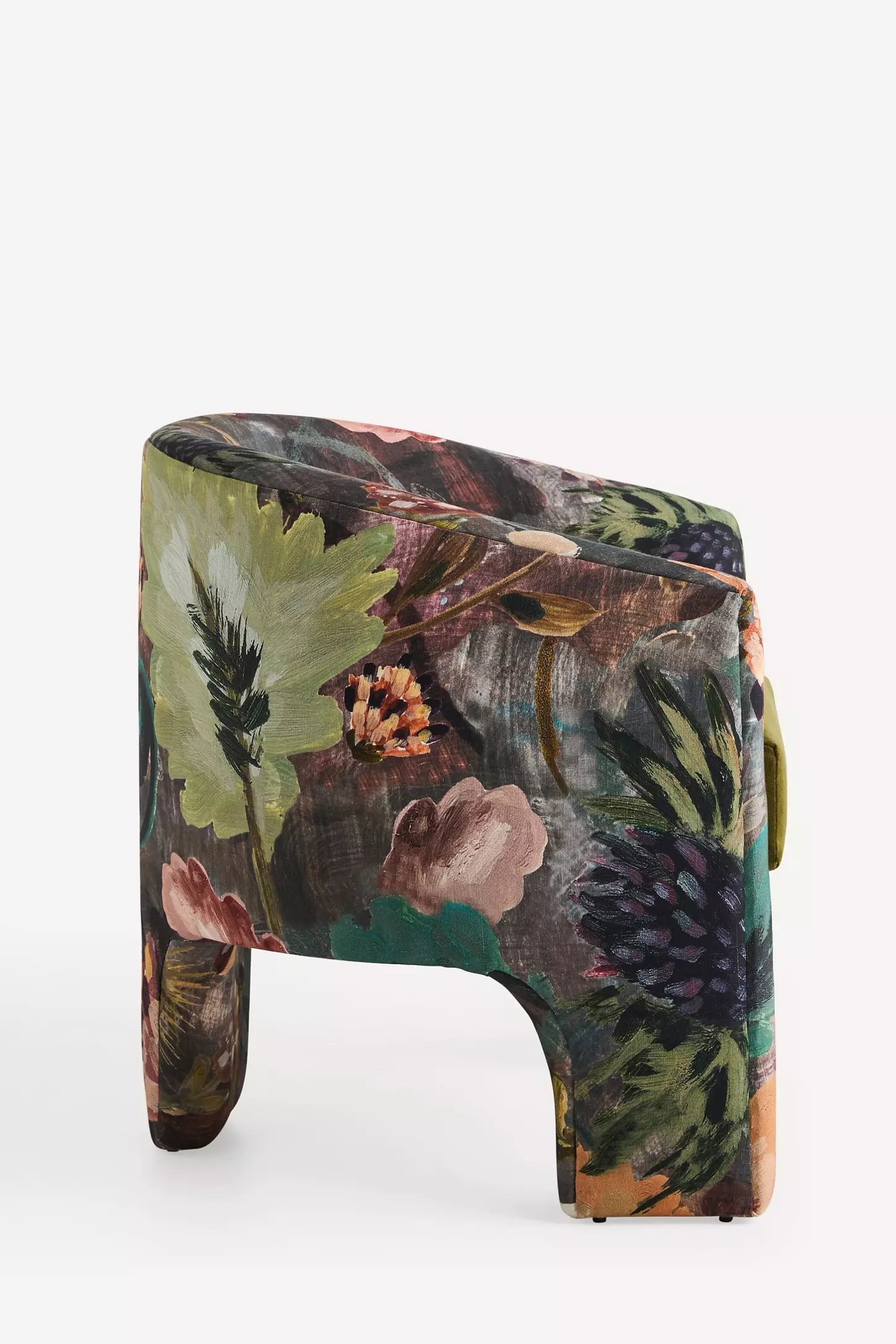 Effie Lena Velvet Tripod Chair - Image 2