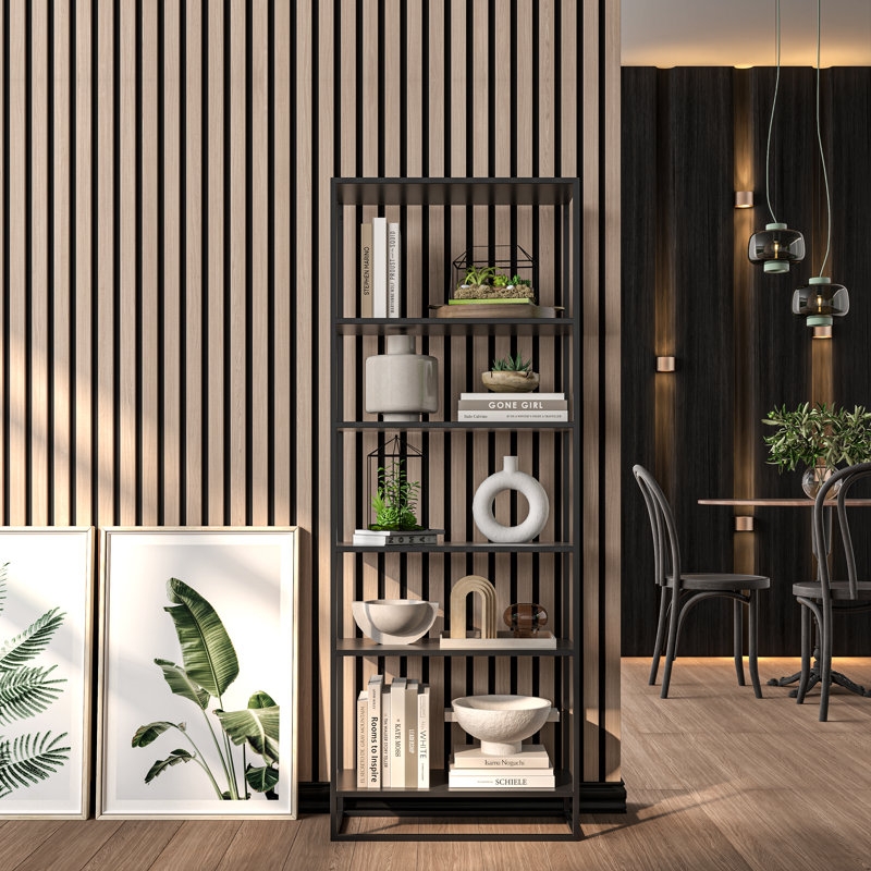 106” L x 12.6” W - 3D Acoustic Soundproof Wood Slat Wall Panel - Decorative Shiplap, Acoustic Wall Tile (Set of 2) - Image 2