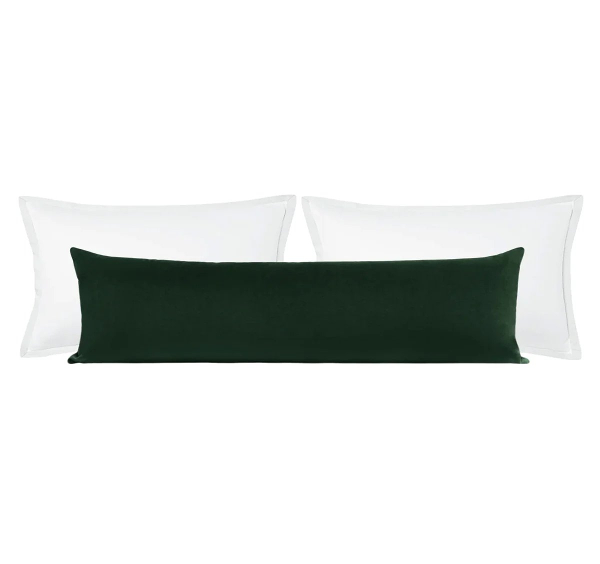 SOCIETY VELVET // EMERALD - XL LUMBAR 14" X 48" / Knife Edge - Image 0