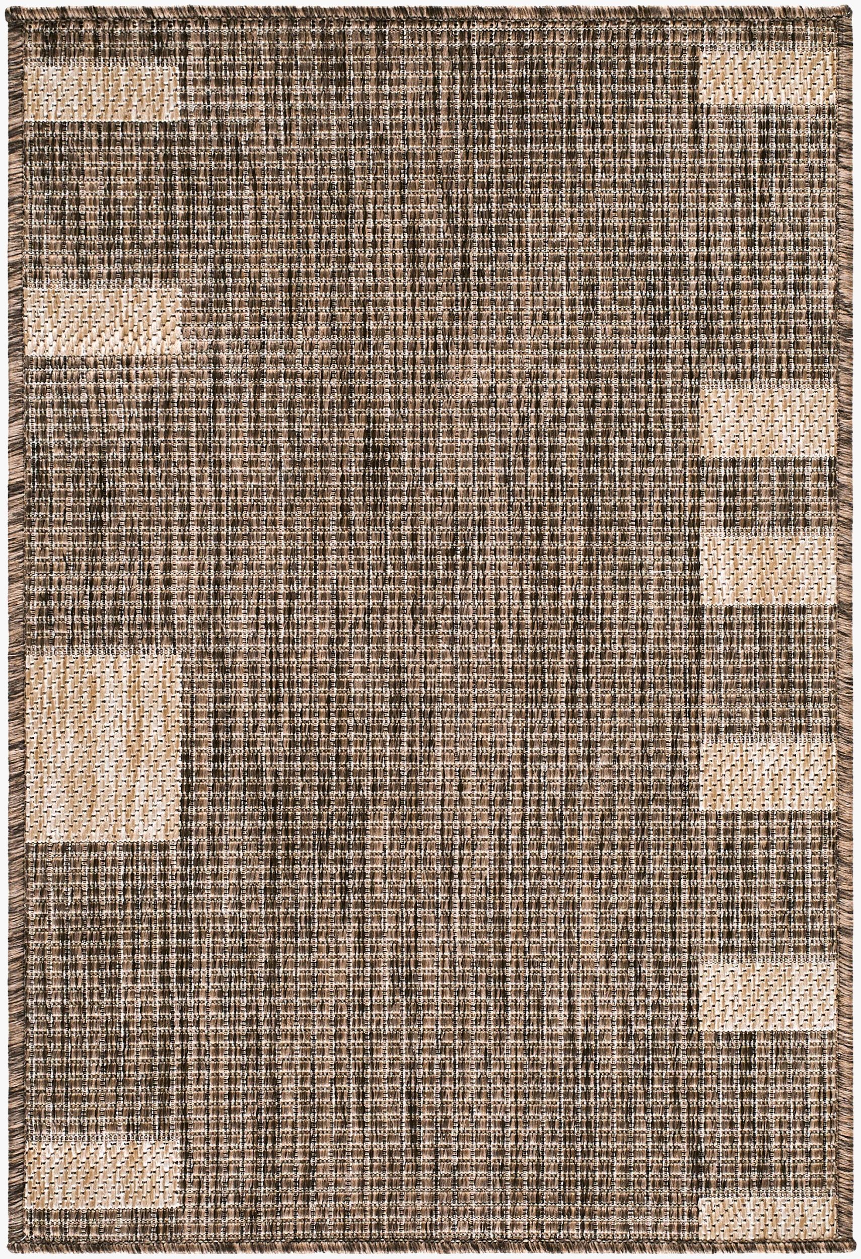 Boxwood Brown Outdoor 9'2" x 12' Machine Woven Rug - Image 0