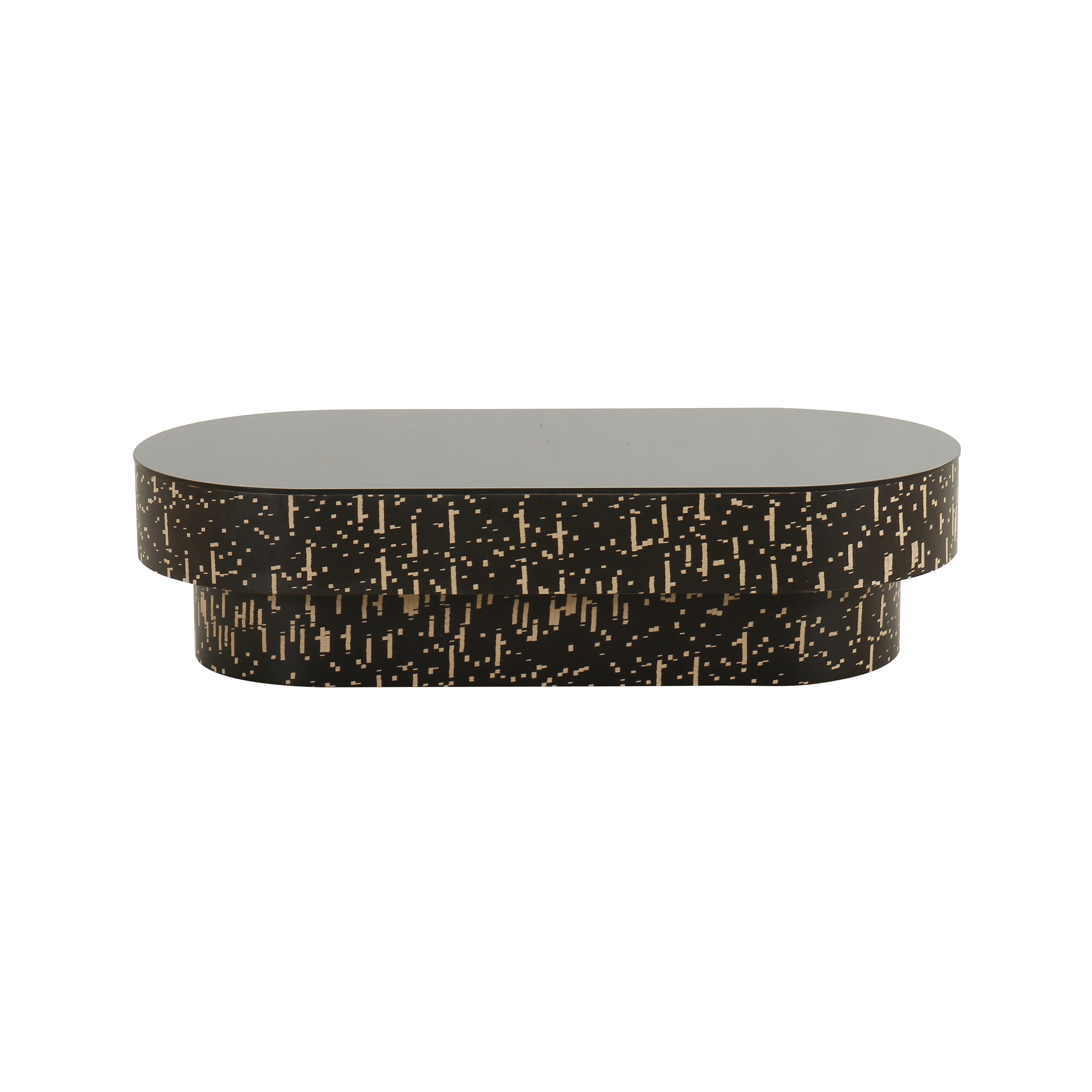 Faye Black Glass Coffee Table - Image 2