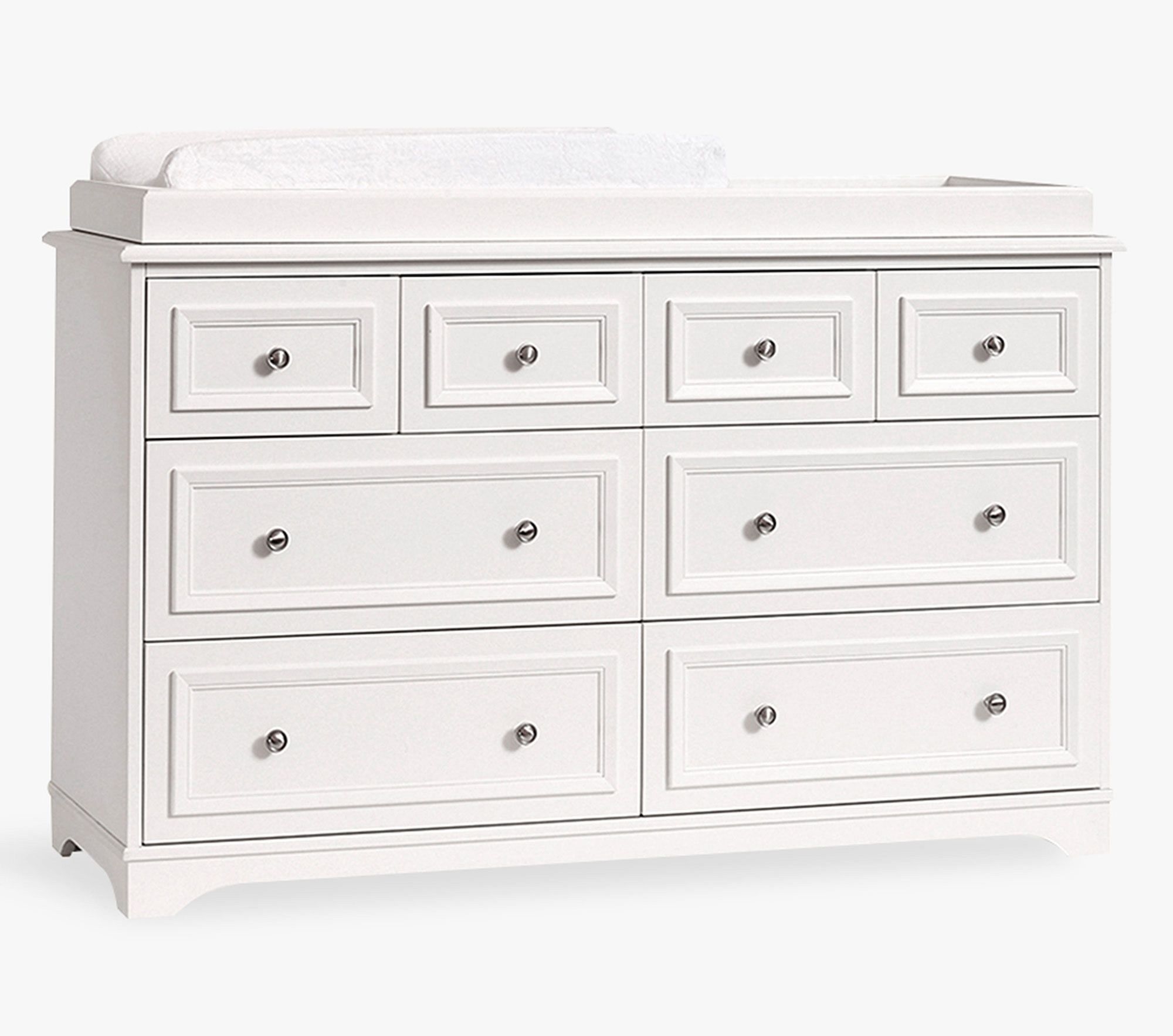 Fillmore Extra-Wide Dresser & Changing Table Topper, Simply White, In-Home Delivery - Image 0