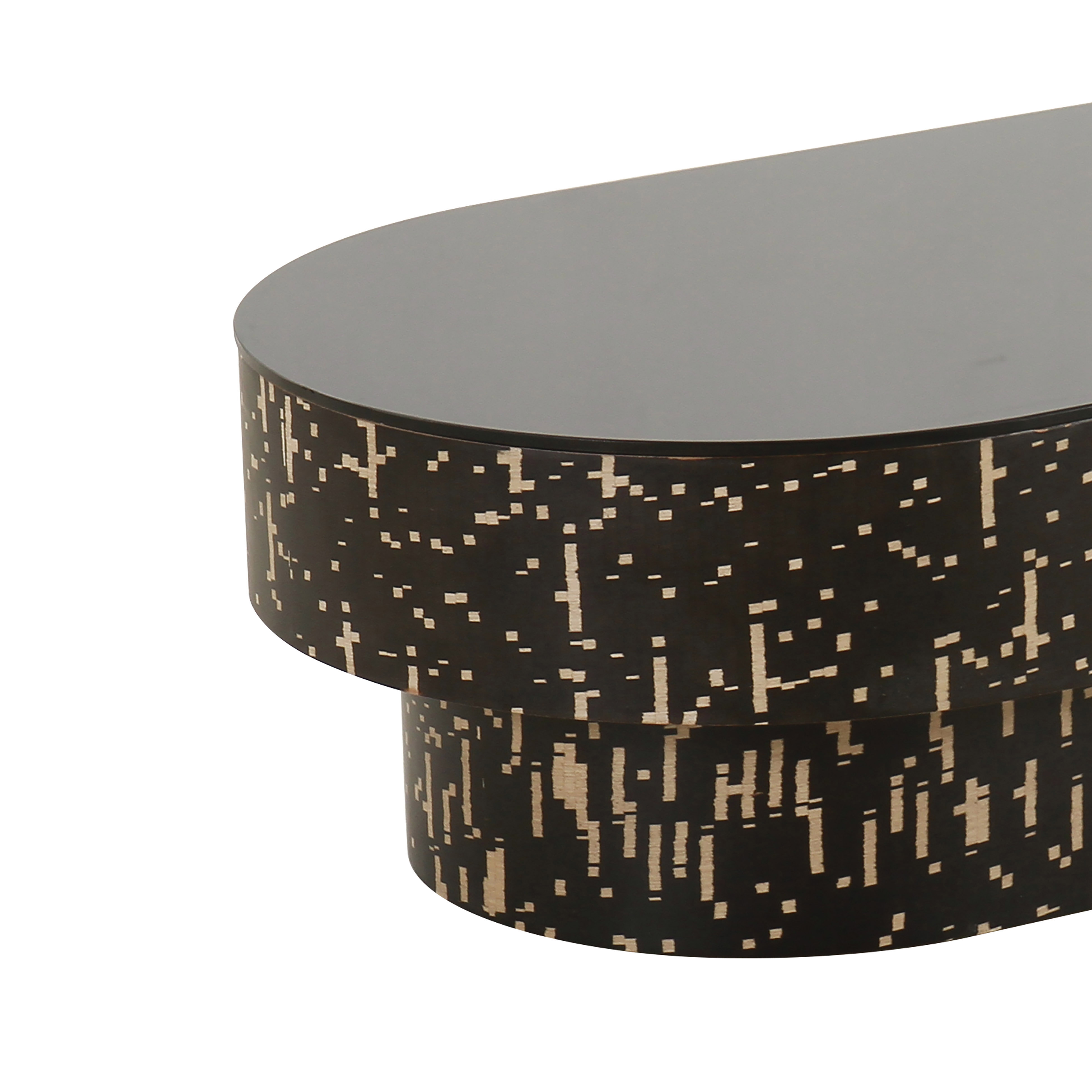 Faye Black Glass Coffee Table - Image 3