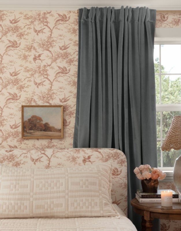 Velvet Curtain, Pacific Performance Velvet, 50" x 96", Privacy - Image 3