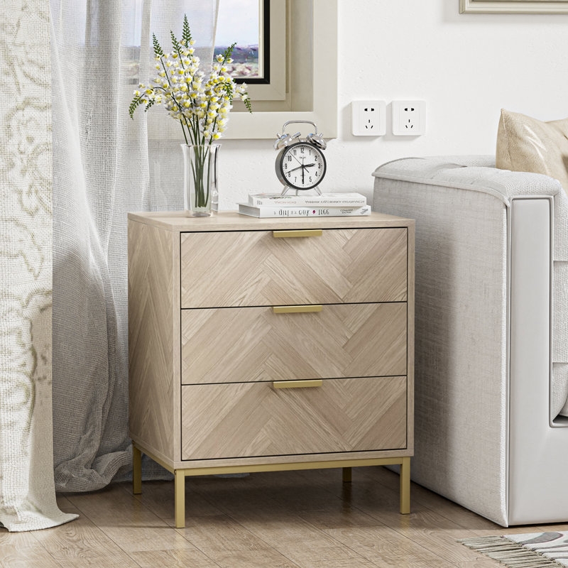 Nocon Manufactured Wood Nightstand - Image 0