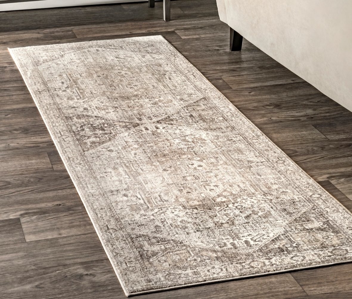 Vintage Harriet Medallion Fringe Rug Area Rug - Image 6