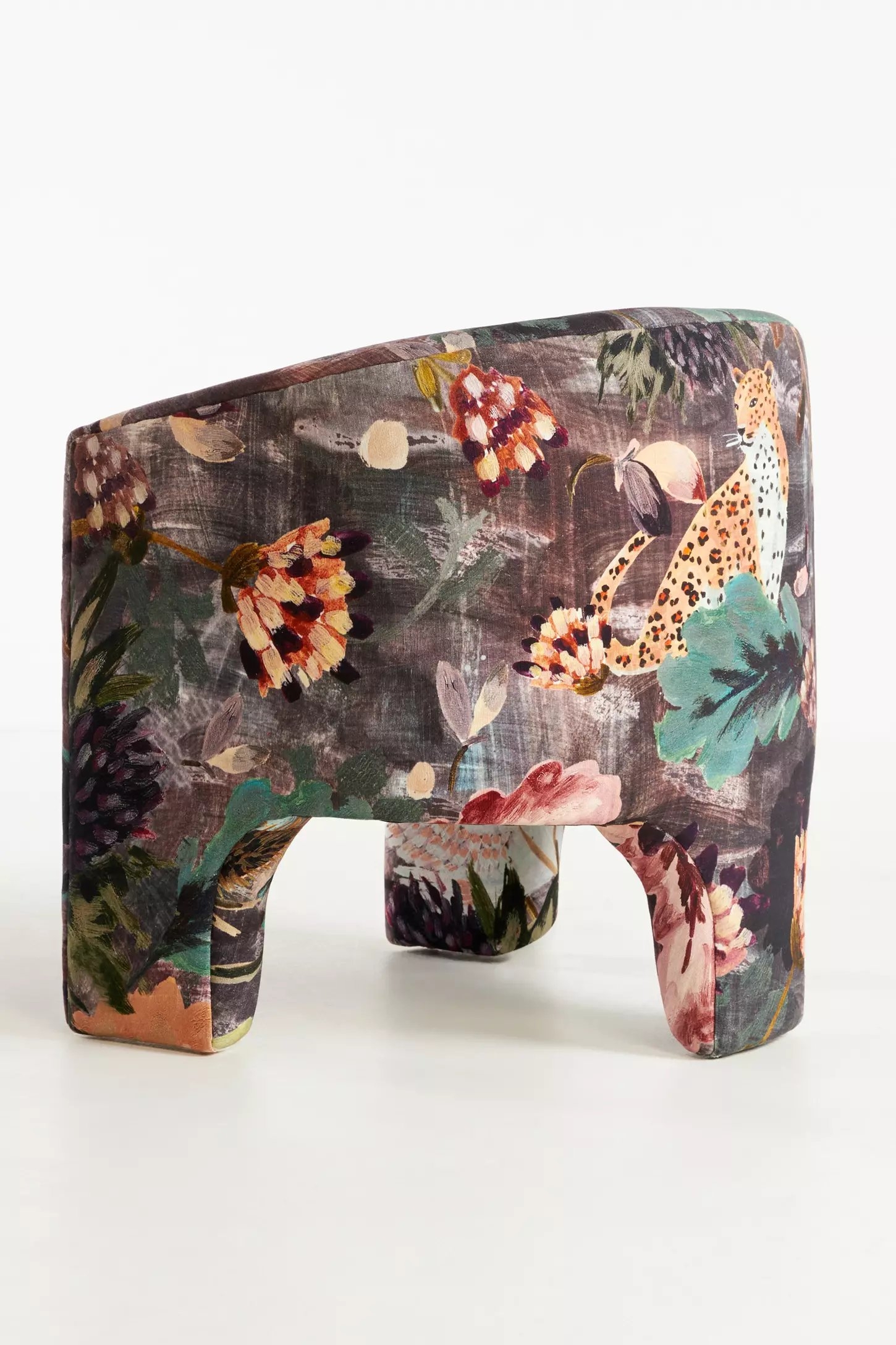 Effie Lena Velvet Tripod Chair - Image 3