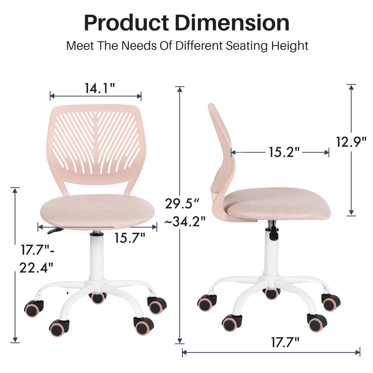 Elkland Mesh Fabric Writing Office Task Chair