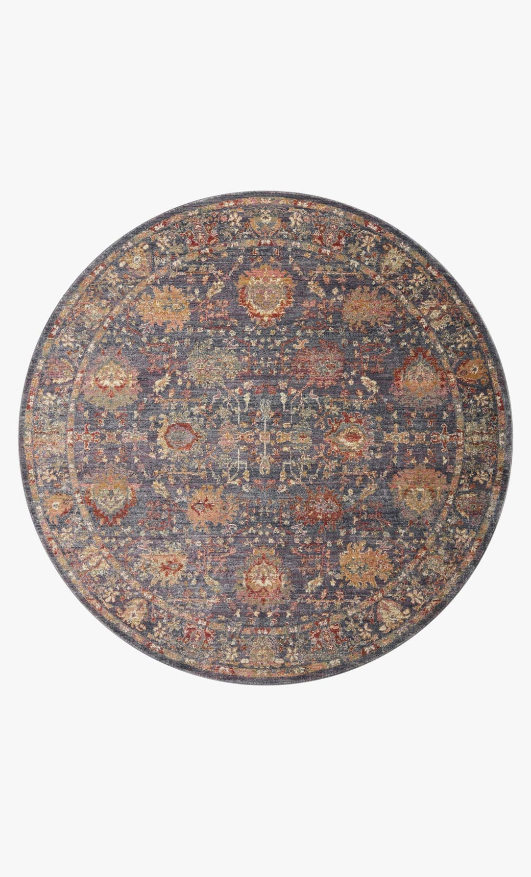 Loloi Giada Grey / Multi 5'-0" x 5'-0" Round - Image 0