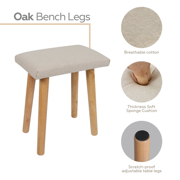 Rowell Vanity Table Set with 3 Modes Adjustable Brightness Mirror and Free Make-up Organizer - Image 6