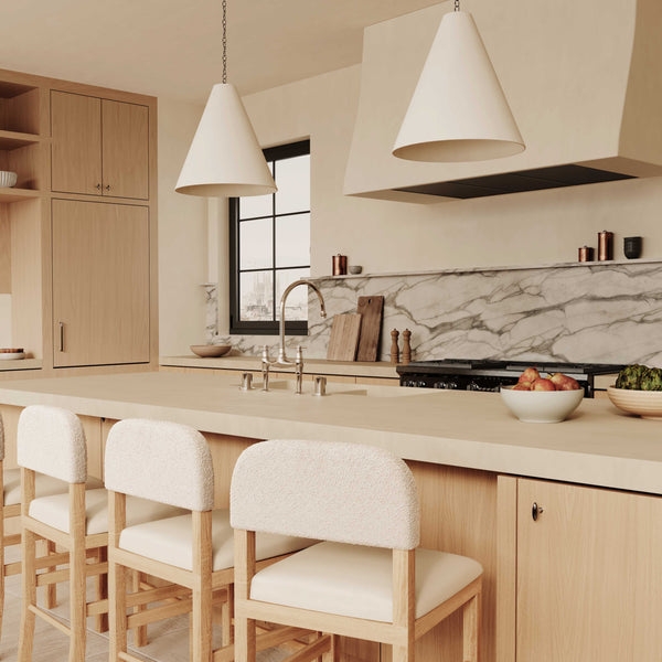 Calla Performance Velvet Counter Stool - Image 0