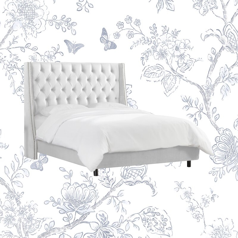 Annabel Upholstered Wingback Bed - Image 0