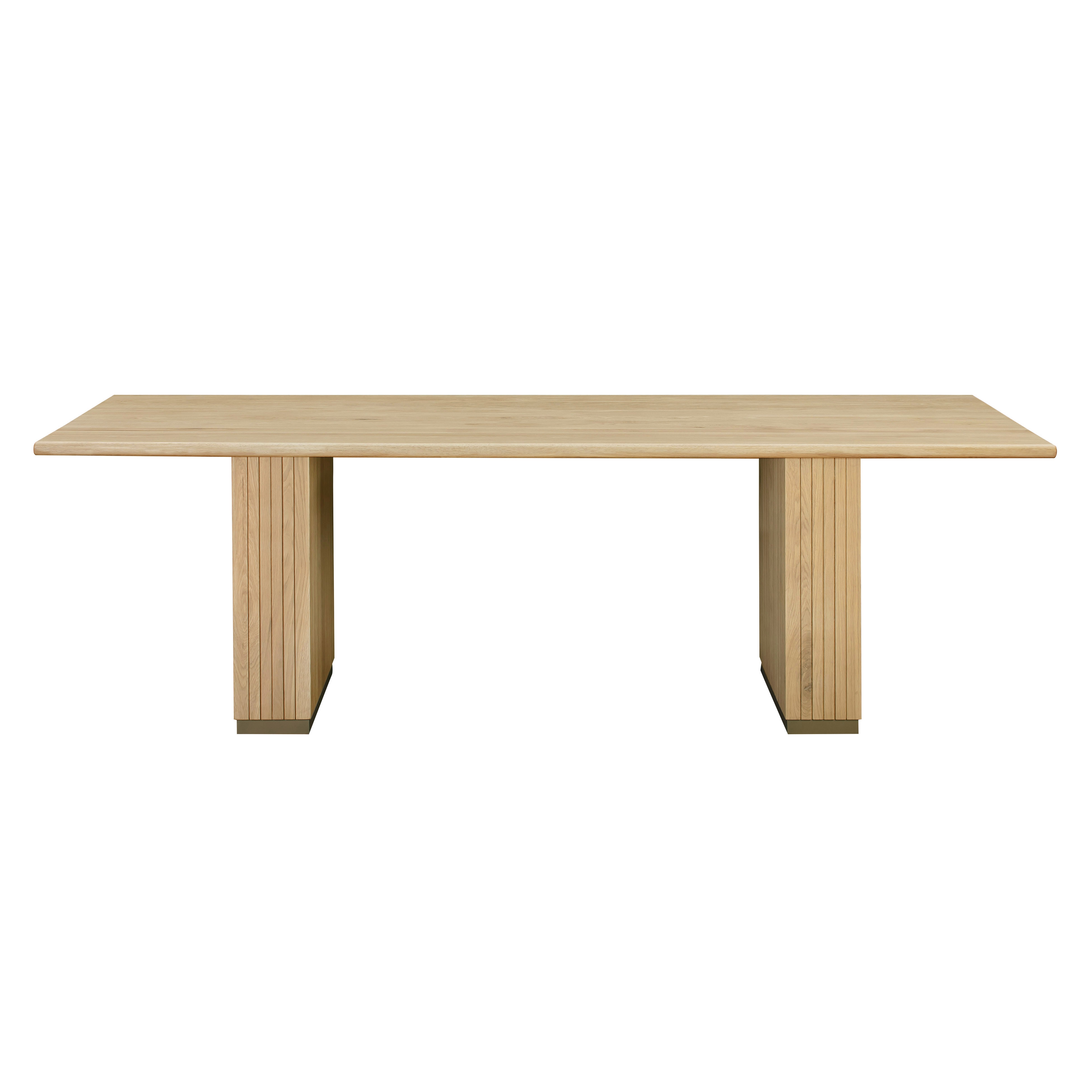 Chelsea Natural Oak Wood Rectangular Dining Table - Image 1