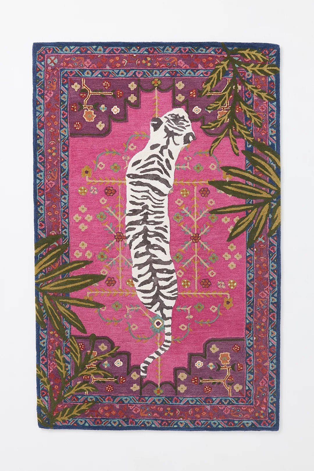 Wool Bengal Tiger Hand-Tufted Rug - Image 0
