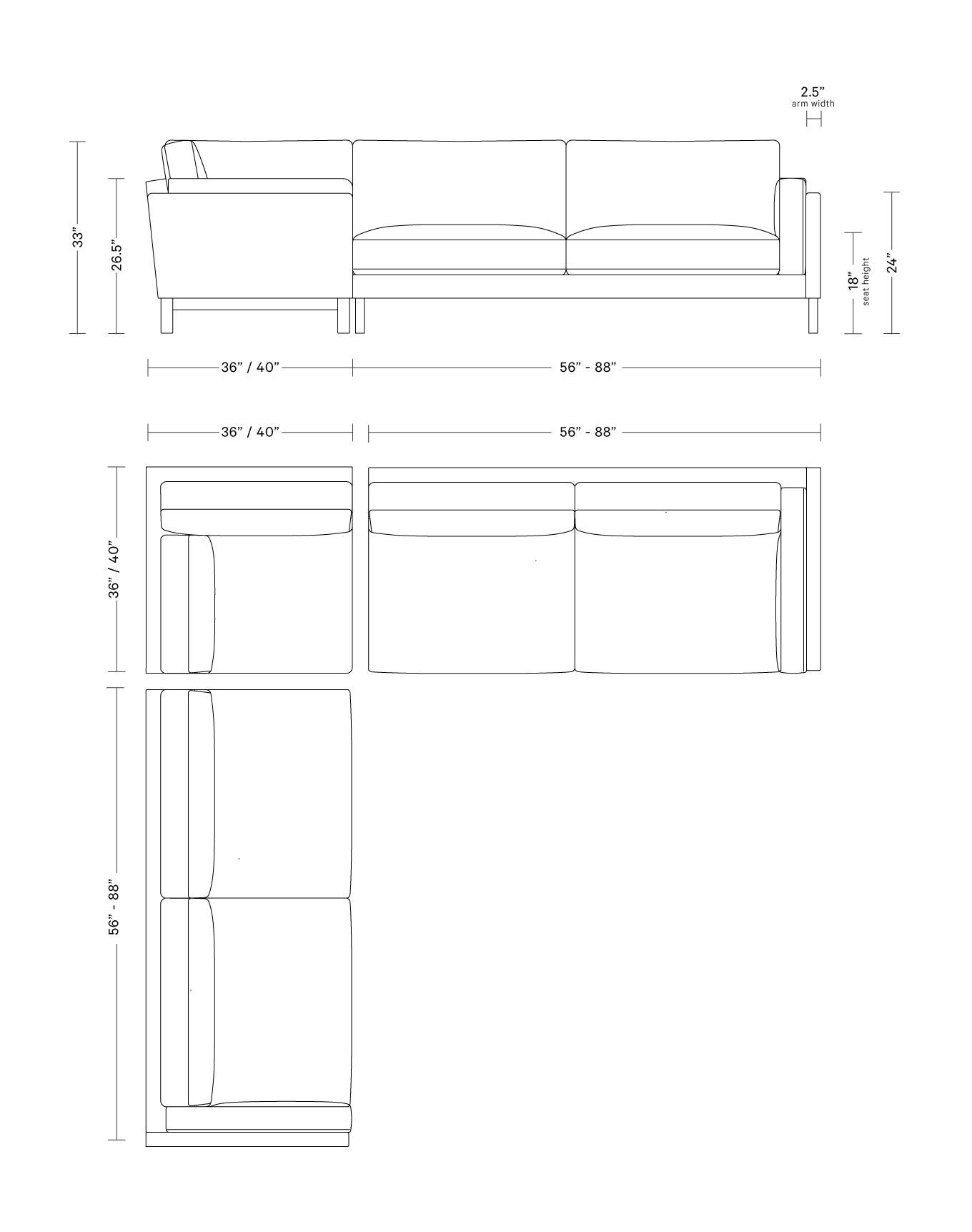 Gaby 4-Seat Corner Sectional - Image 3