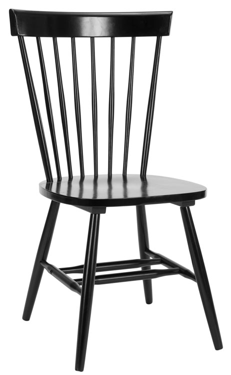 Parker 17''H Spindle Dining Chair (Set Of 2) - Black - Safavieh - Image 2