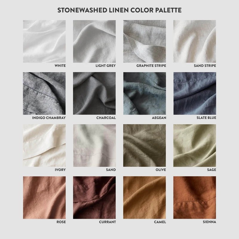 The Citizenry Stonewashed Linen Duvet Cover | Full/Queen | Duvet Only | Sand - Image 2