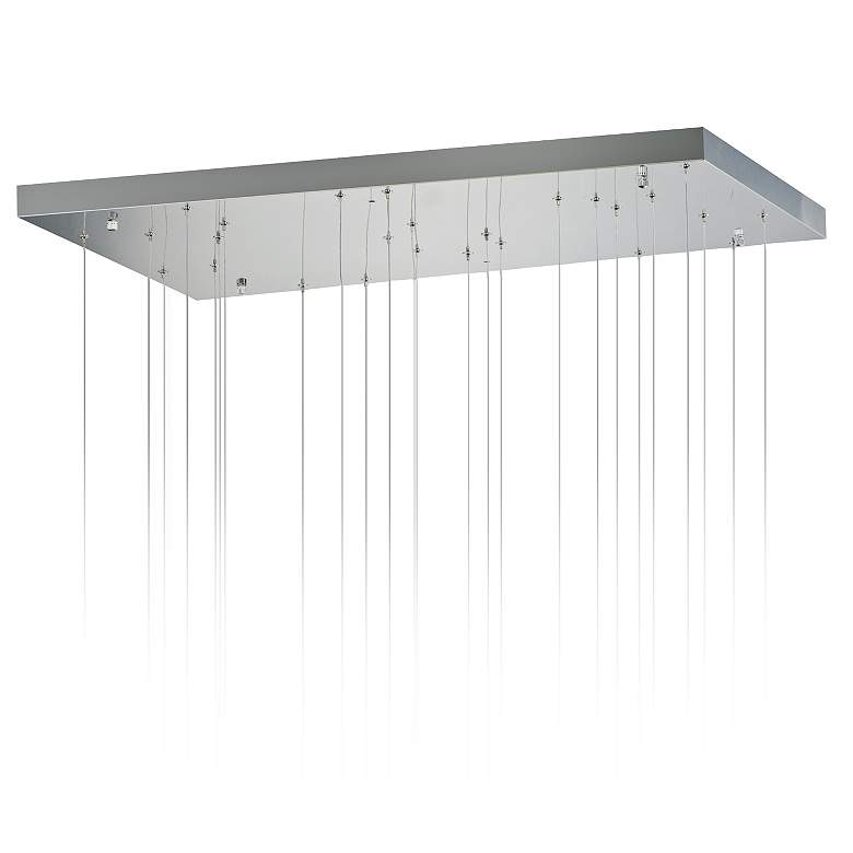 ET2 Rinkle 35 1/2" Wide Polished Chrome 13-Light LED Pendant - Image 3