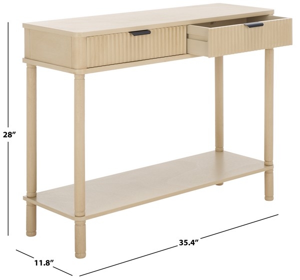 Thurston 2 Drawer Console - Natural - Image 2