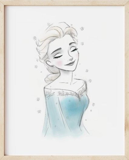 'Back Study I' Watercolor Painting Print on Wrapped Canvas - Image 0