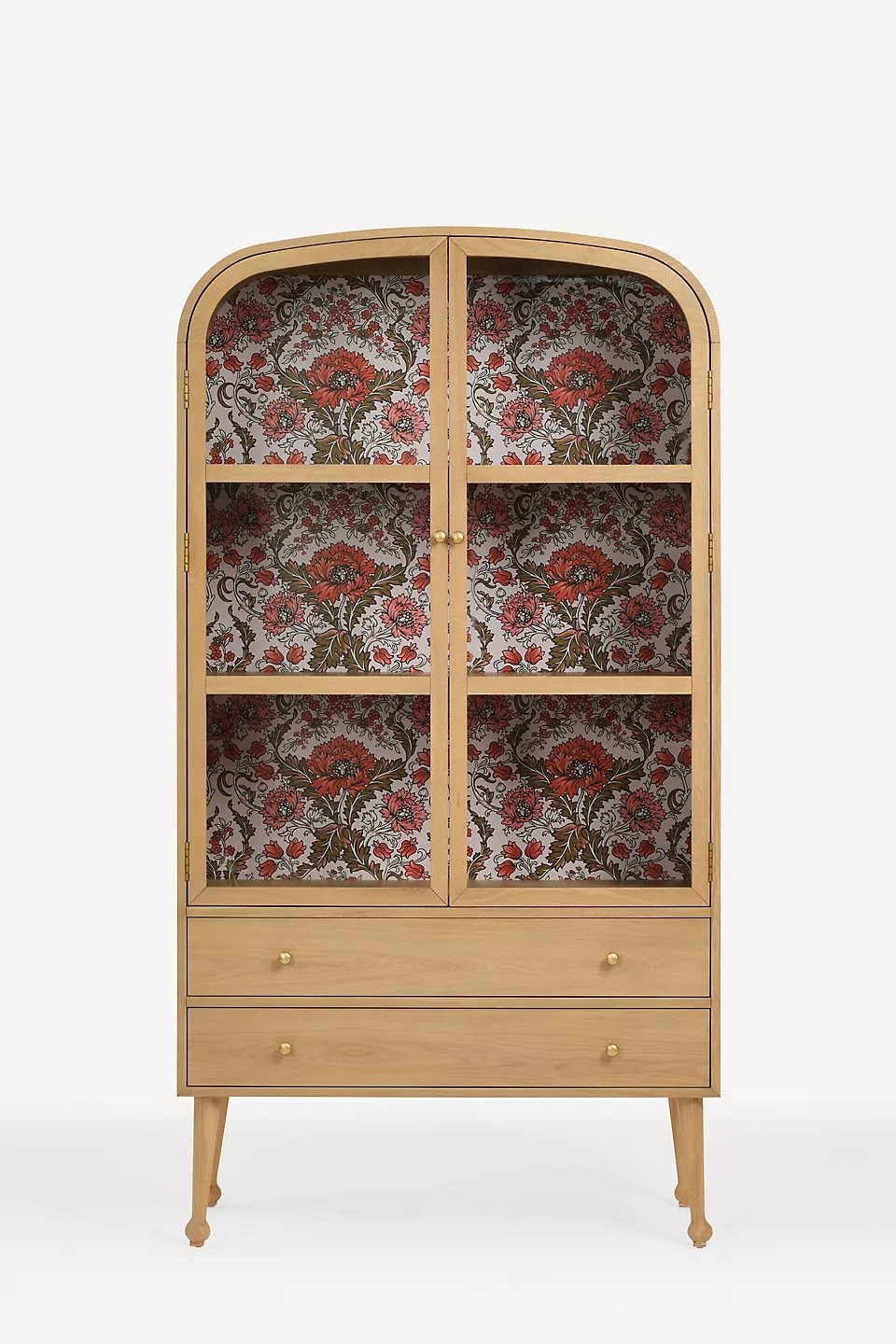 Moretti Oak Curio Cabinet - Image 0