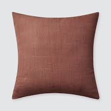 The Citizenry Prisha Linen Pillow | 20" x 20" | Mulberry - Image 0