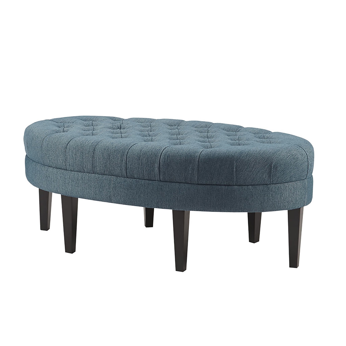 Martin Button Tufted Oval Cocktail Ottoman - Image 0