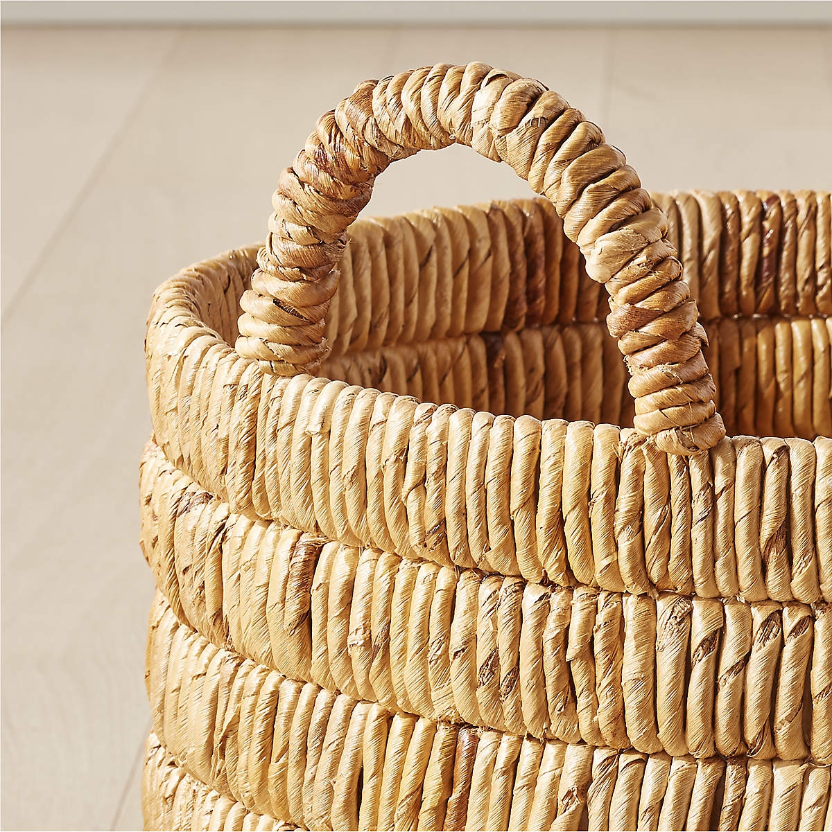 Milos Handwoven Storage Basket Medium - Image 4