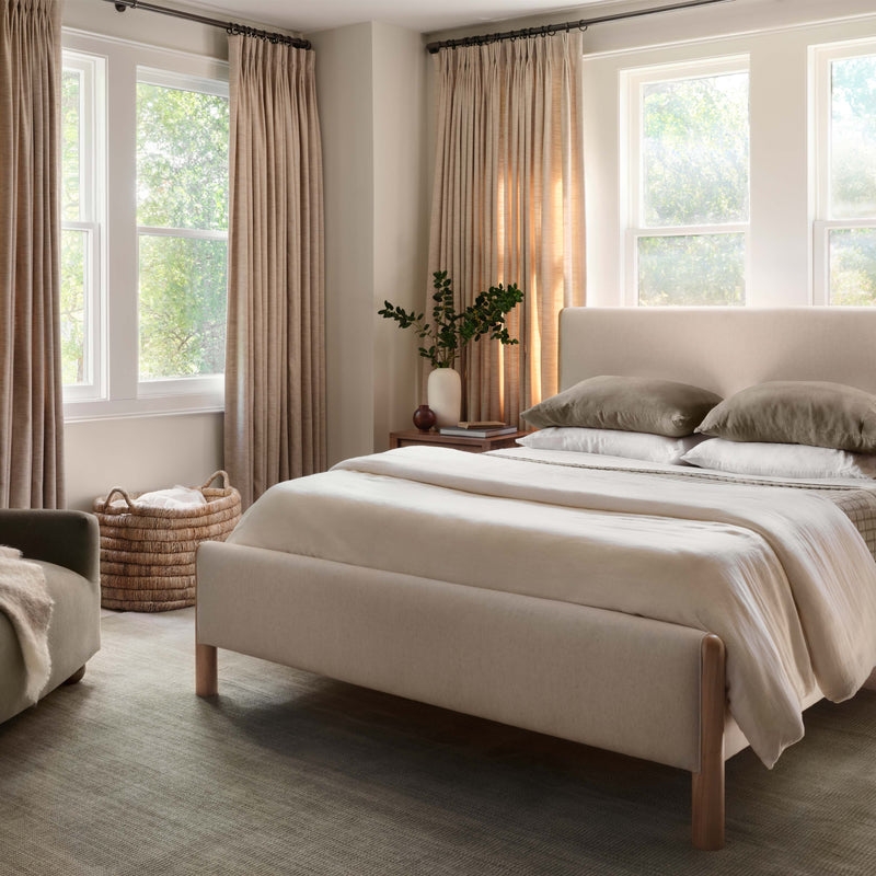 The Citizenry Stonewashed Linen Duvet Cover | Full/Queen | Duvet + Sham Set | Ivory - Image 2