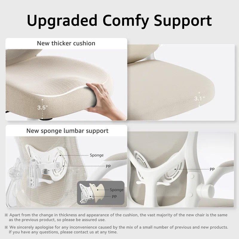 Faye Task Office Chair with Flip-Up Arms and Home and Office Desk Chairs - Image 8