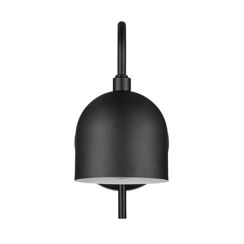 2-Pack Battery-Operated LED Wall Sconce Matte Black with Metal Shade - Image 0
