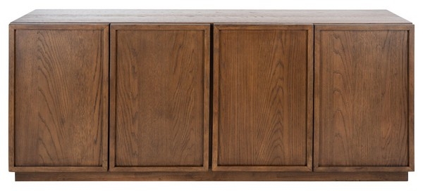 Zeus 4 Door Wood Media Stand Back - Image 0