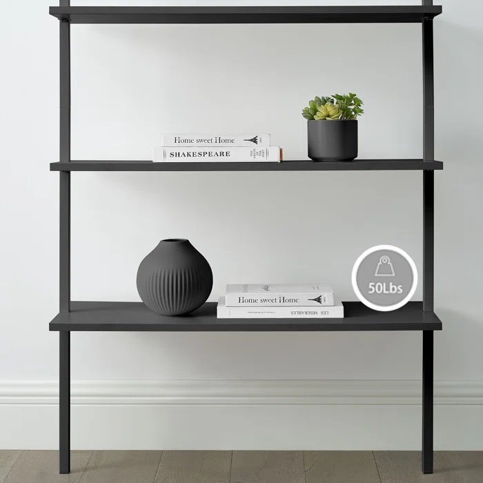 Ahsoka 72'' H x 24'' W Iron Ladder Bookcase - Image 3