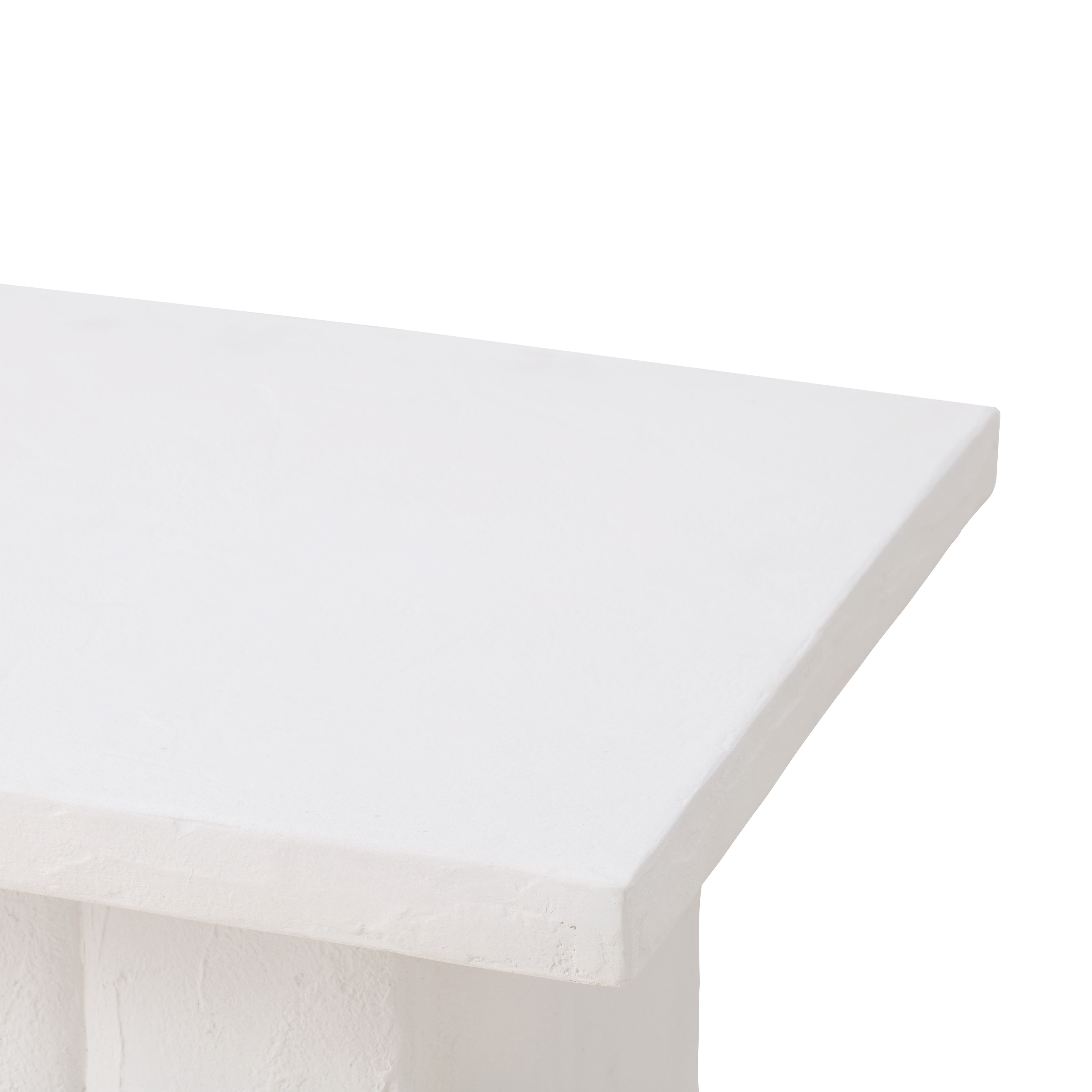 Kayla White Concrete Side Table - Image 3