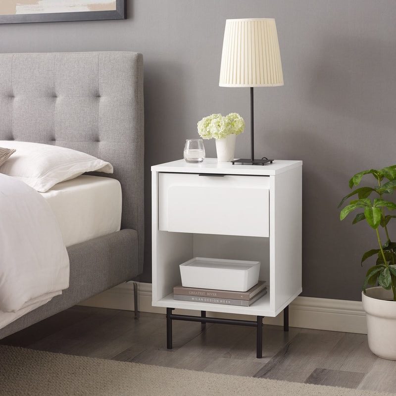 18" Contemporary 1-Drawer Nightstand - Image 0