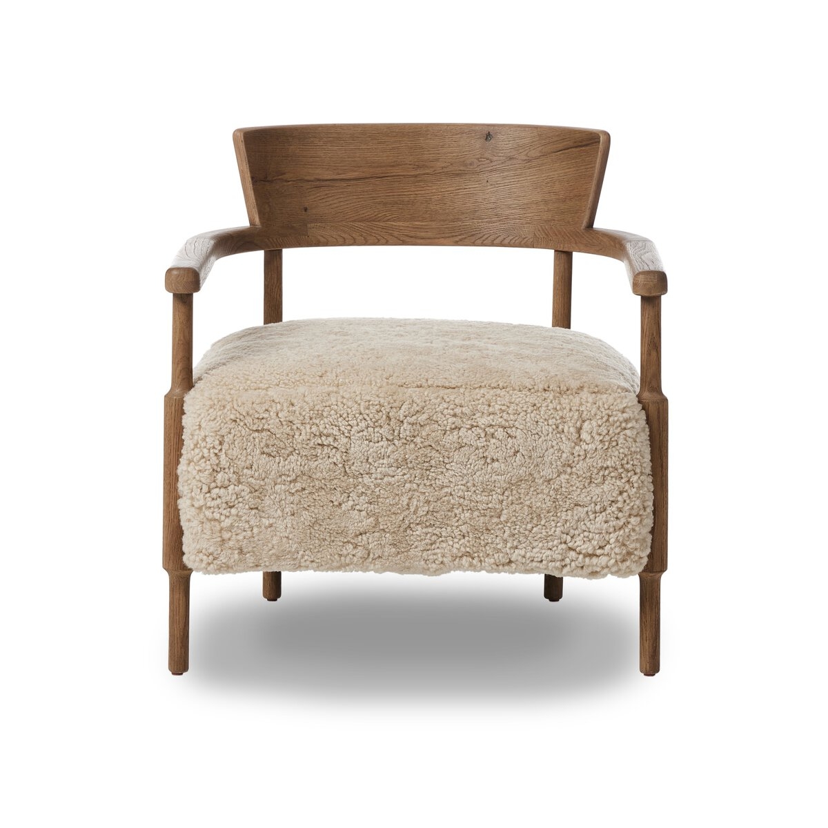 Bennett Chair - Beige Shearling by Amber Lewis x Four Hands - Image 1