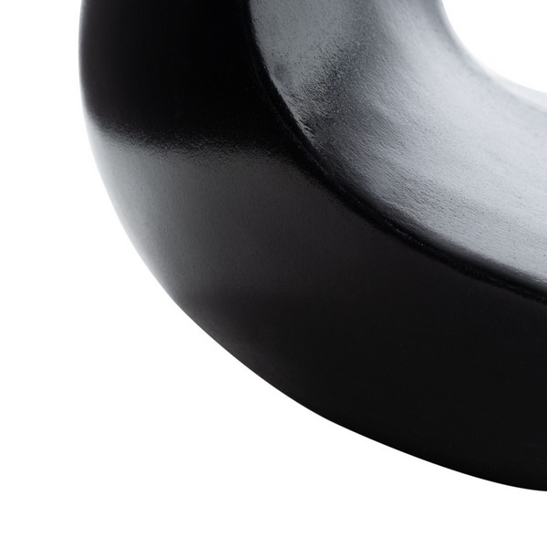 Vikki Concrete Accent Stool - Black - Safavieh - Image 3