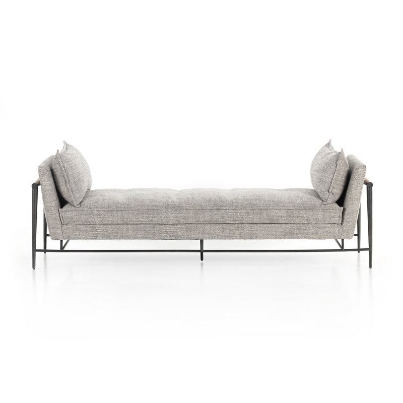Four Hands Rowen Chaise Lounge 86"" Thames Raven - Image 1