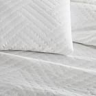Parquet Texture Full/Queen + 2 Standard Shams Duvet Set, White - Image 1