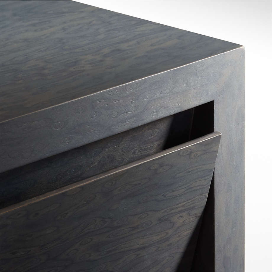 Vander Charcoal Wood 44" Square Storage Coffee Table - Image 3