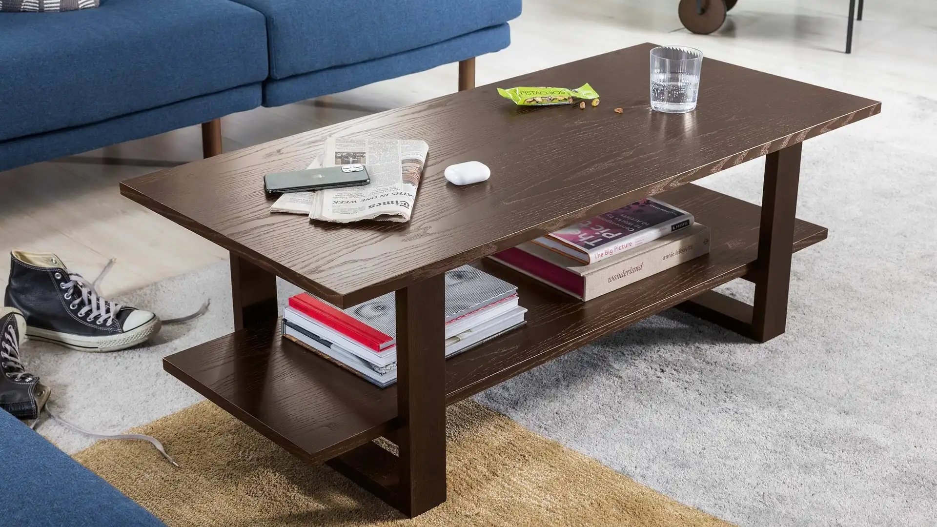 Burrow Index Coffee Table, Leg Finish: WalnutLegs - Image 5