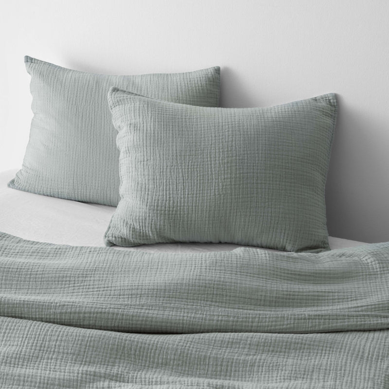 The Citizenry Organic Cotton Gauze Duvet Set | King/California King | Blue - Image 0