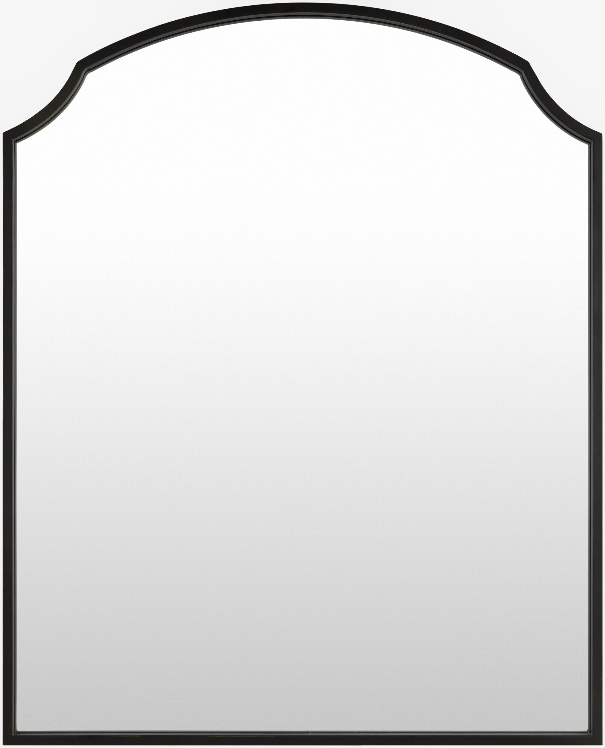 Corbin Black 36"H x 29"W x 1"D Mantel Mirror - Image 0