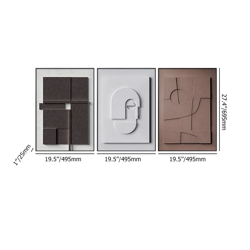 Japandi Framed On Canvas Painting