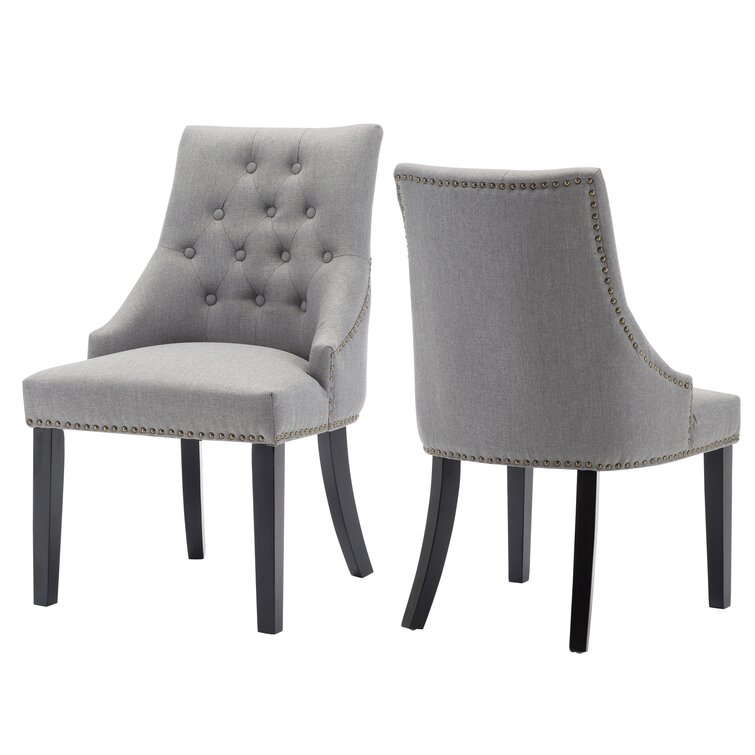 Hopkint Tufted Upholstered Parsons Chair (set of 2) - Image 0