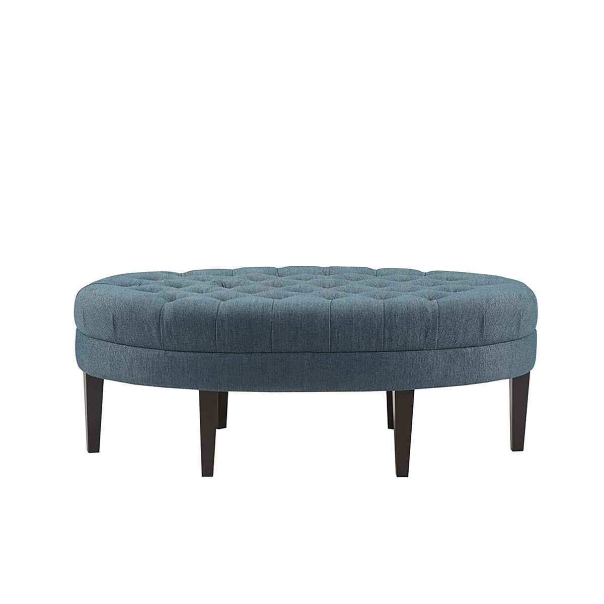 Martin Button Tufted Oval Cocktail Ottoman - Image 3