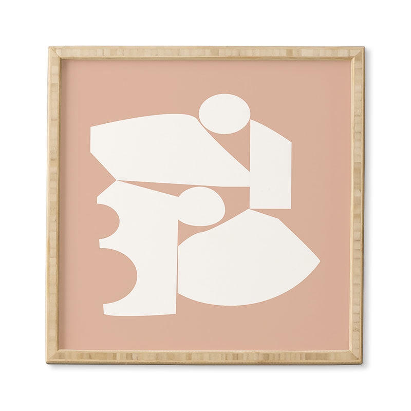 Shape Study 16 by mpgmb - Framed Wall Art Bamboo 12" x 12" - Image 0